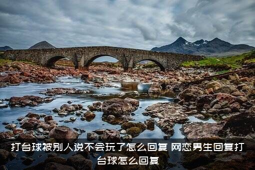 打台球被别人说不会玩了怎么回复？网恋男生回复打台球怎么回复？
