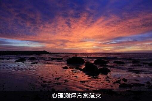心理测评方案范文