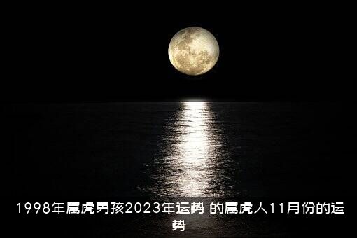 1998年属虎男孩2023年运势（的属虎人11月份的运势）