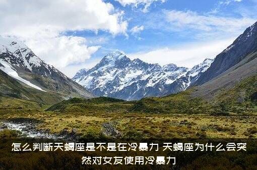 怎么判断天蝎座是不是在冷暴力？天蝎座为什么会突然对女友使用冷暴力?？