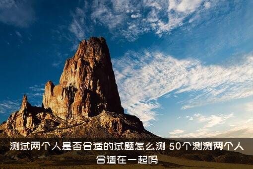 测试两个人是否合适的试题怎么测？50个测测两个人合适在一起吗？