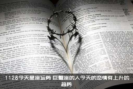 1128今天星座运势（巨蟹座的人今天的恋情有上升的趋势）