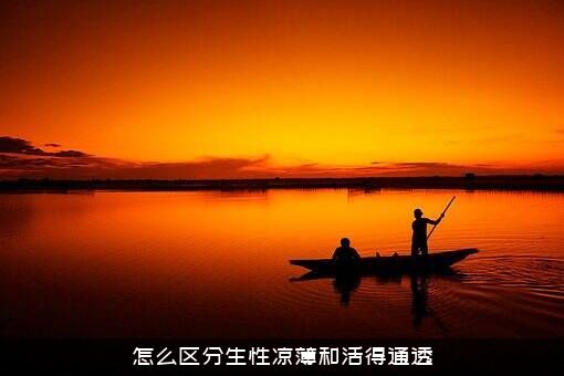 怎么区分生性凉薄和活得通透？
