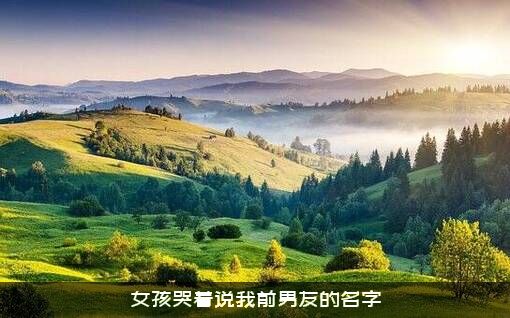 女孩哭着说我前男友的名字