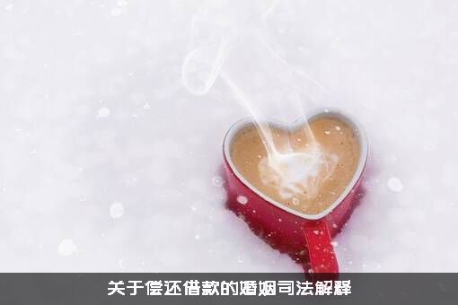 关于偿还借款的婚姻司法解释