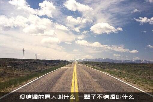 没结婚的男人叫什么？一辈子不结婚叫什么？