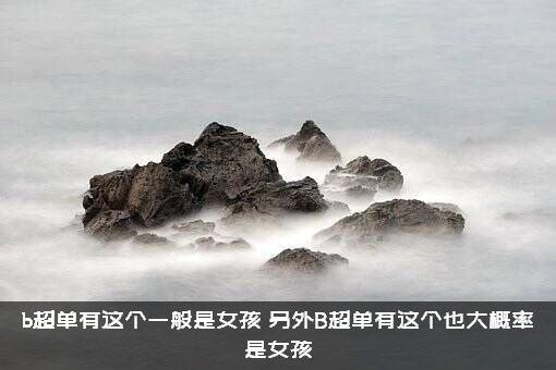 b超单有这个一般是女孩（另外B超单有这个也大概率是女孩）