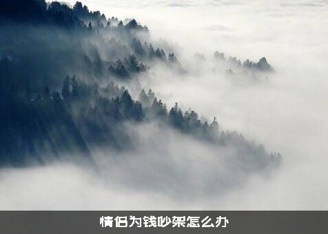 情侣为钱吵架怎么办？