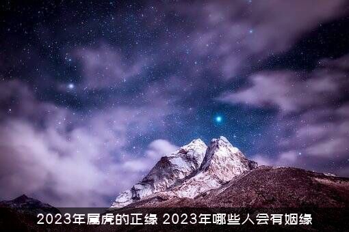2023年属虎的正缘，2023年哪些人会有姻缘？