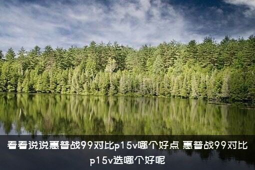 看看说说惠普战99对比p15v哪个好点？惠普战99对比p15v选哪个好呢？
