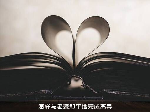 怎样与老婆和平地完成离异？