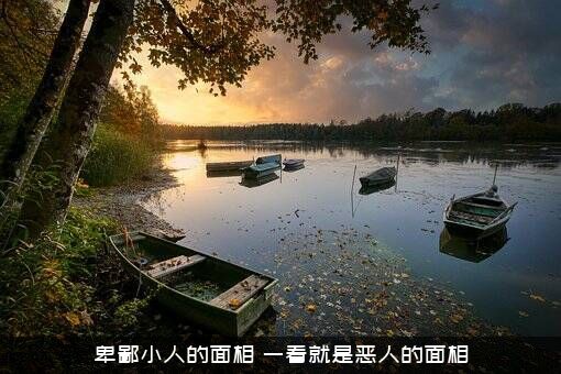 卑鄙小人的面相（一看就是恶人的面相）