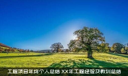 工程项目年终个人总结（XX年工程经验及教训总结）