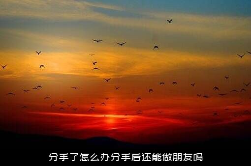 分手了怎么办分手后还能做朋友吗？