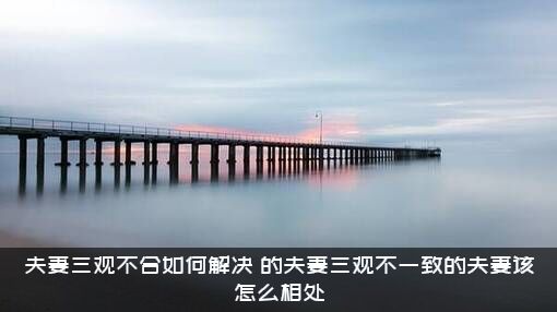 夫妻三观不合如何解决？的夫妻三观不一致的夫妻该怎么相处?？