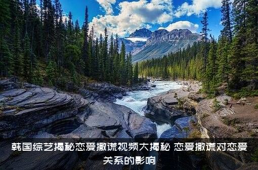 韩国综艺揭秘恋爱撒谎视频大揭秘，恋爱撒谎对恋爱关系的影响
