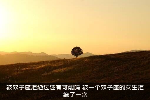 被双子座拒绝过还有可能吗？被一个双子座的女生拒绝了一次