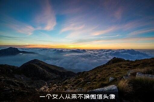 一个女人从来不换微信头像
