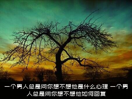 一个男人总是问你想不想他是什么心理？一个男人总是问你想不想他如何回复？