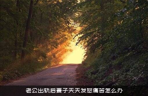 老公出轨后妻子天天发怒痛苦怎么办？