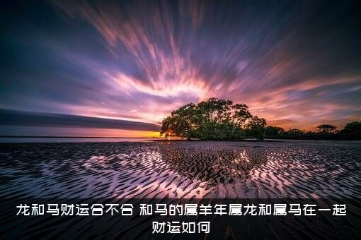 龙和马财运合不合，和马的属羊年属龙和属马在一起财运如何？