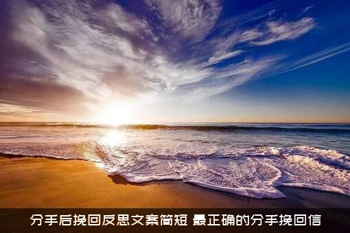 分手后挽回反思文案简短（最正确的分手挽回信）