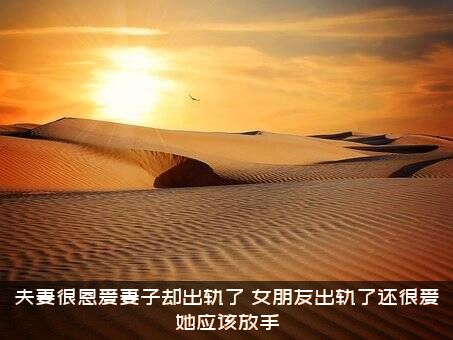 夫妻很恩爱妻子却出轨了（女朋友出轨了还很爱她应该放手）