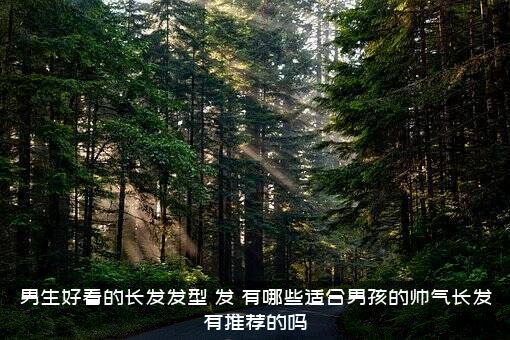 男生好看的长发发型，发，有哪些适合男孩的帅气长发有推荐的吗？