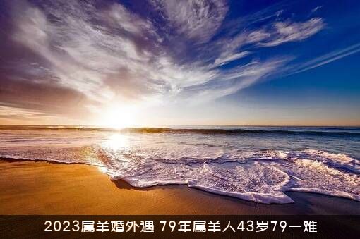 2023属羊婚外遇（79年属羊人43岁79一难）