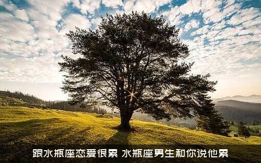 跟水瓶座恋爱很累（水瓶座男生和你说他累）