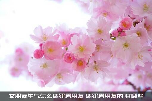 女朋友生气怎么惩罚男朋友？惩罚男朋友的，有哪些
