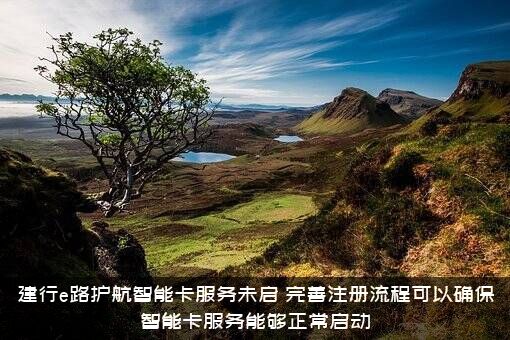 建行e路护航智能卡服务未启，完善注册流程可以确保智能卡服务能够正常启动？